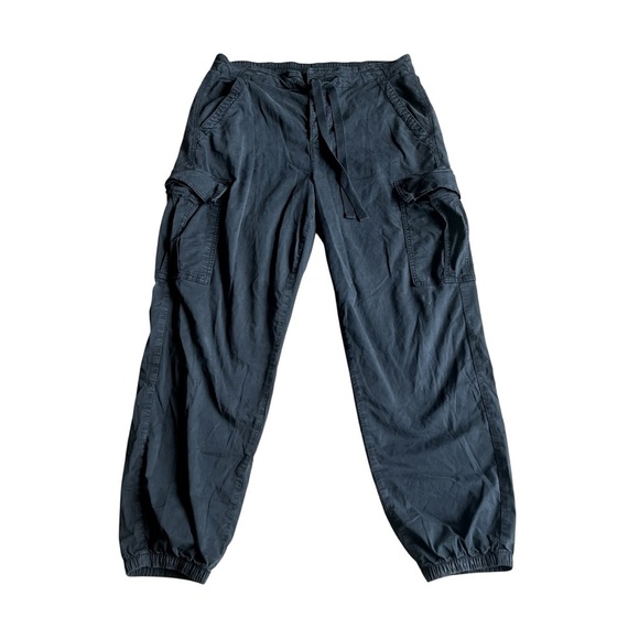 American Eagle Outfitters Pants - American Eagle Cargo Jogger Pants Women’s Size 14 Black Stretch Utility Pockets